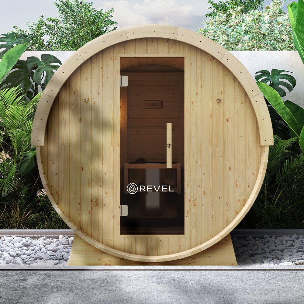 Revel Recovery Eden 4 Person Traditional Barrel Sauna