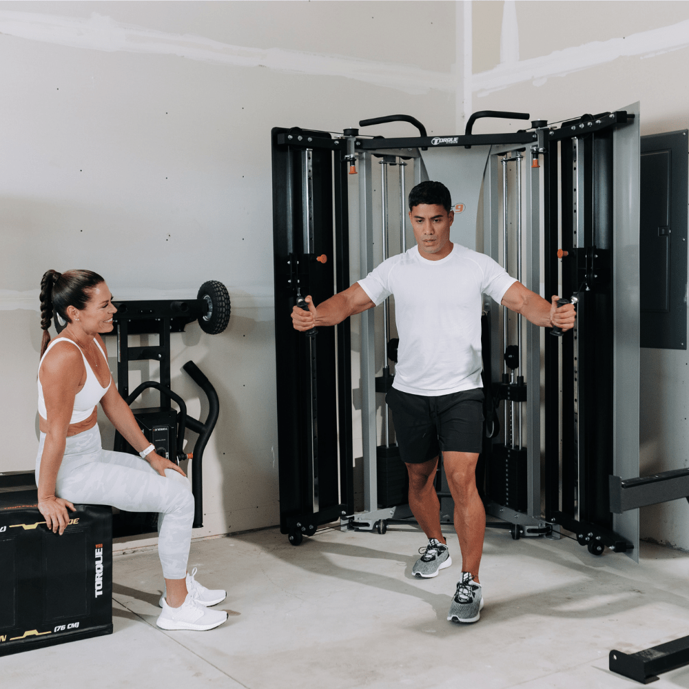 Torque USA FREE-STANDING F9 FOLD-AWAY FUNCTIONAL TRAINER Gym and