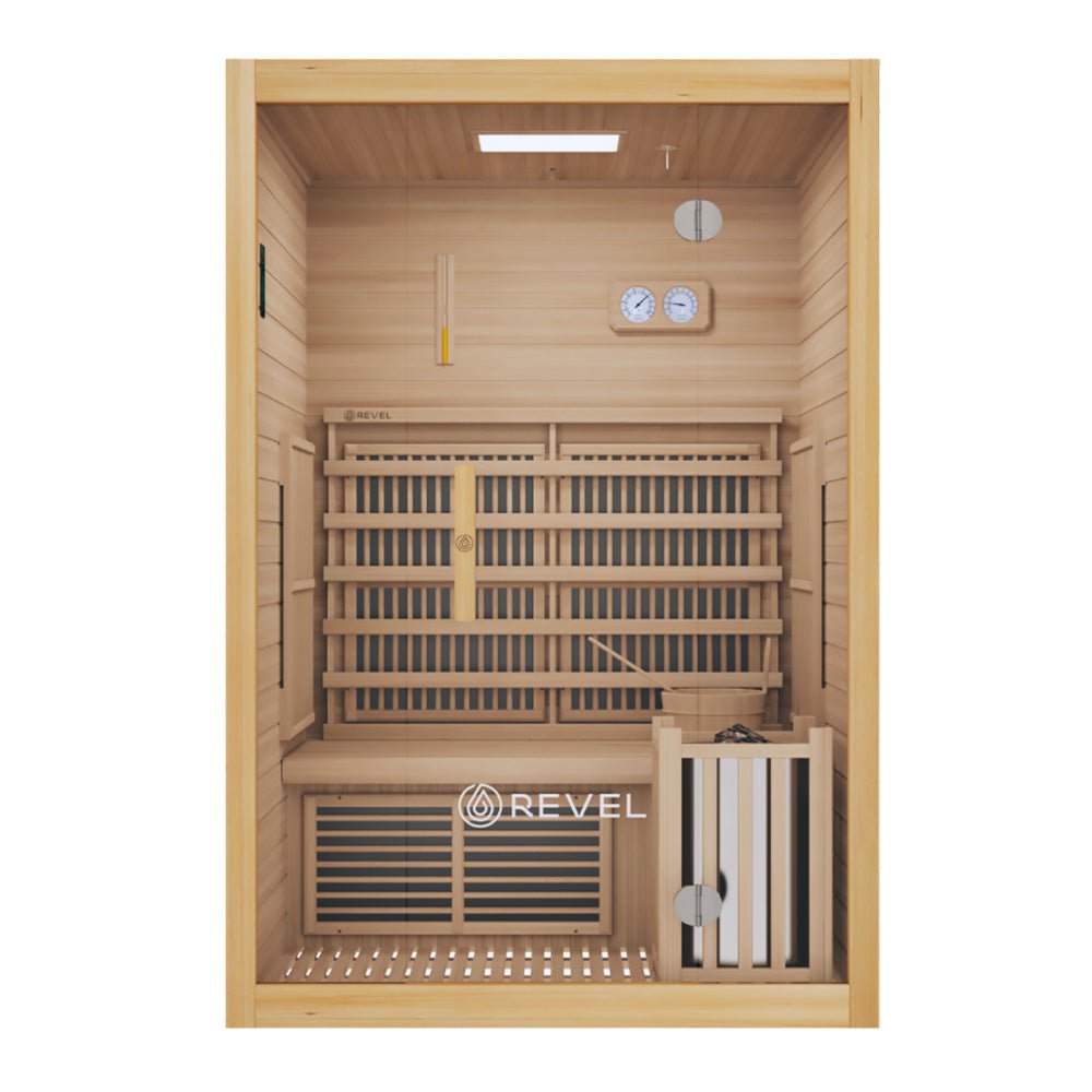 Revel Recovery NordicWave 2 Person Infrared & Traditional Hybrid Sauna