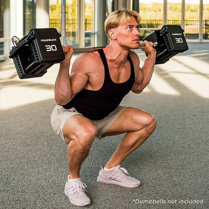 PowerBlock Pro Series Straight Bar (Includes Barbell Handles, Straight Bar)