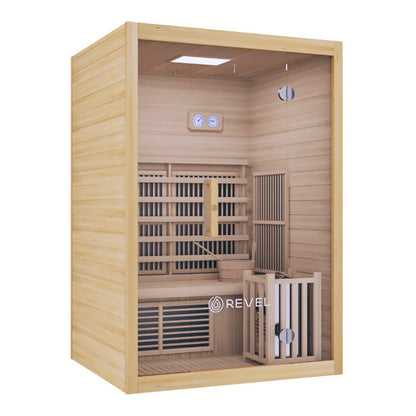 Revel Recovery NordicWave 2 Person Infrared & Traditional Hybrid Sauna