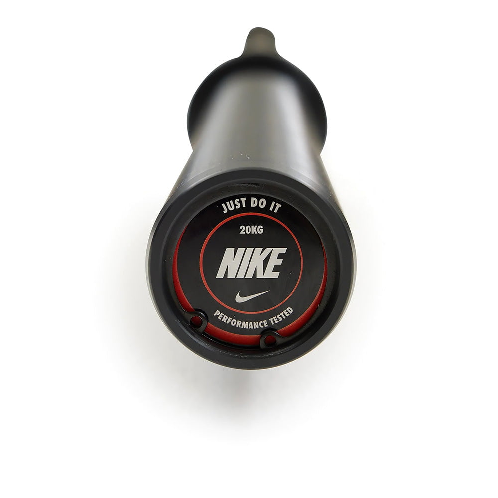 Nike Strength Black Chrome Swoosh Barbell 20 kg