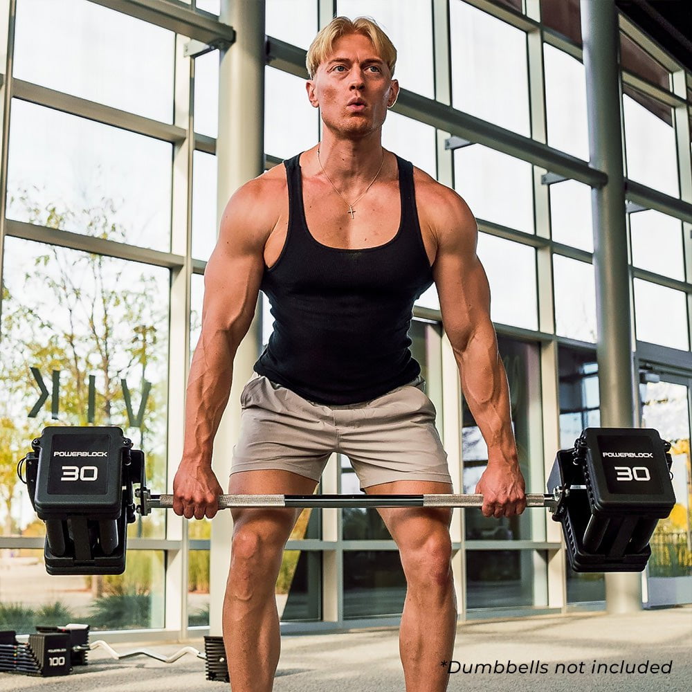 PowerBlock Pro Series Straight Bar (Includes Barbell Handles, Straight Bar)