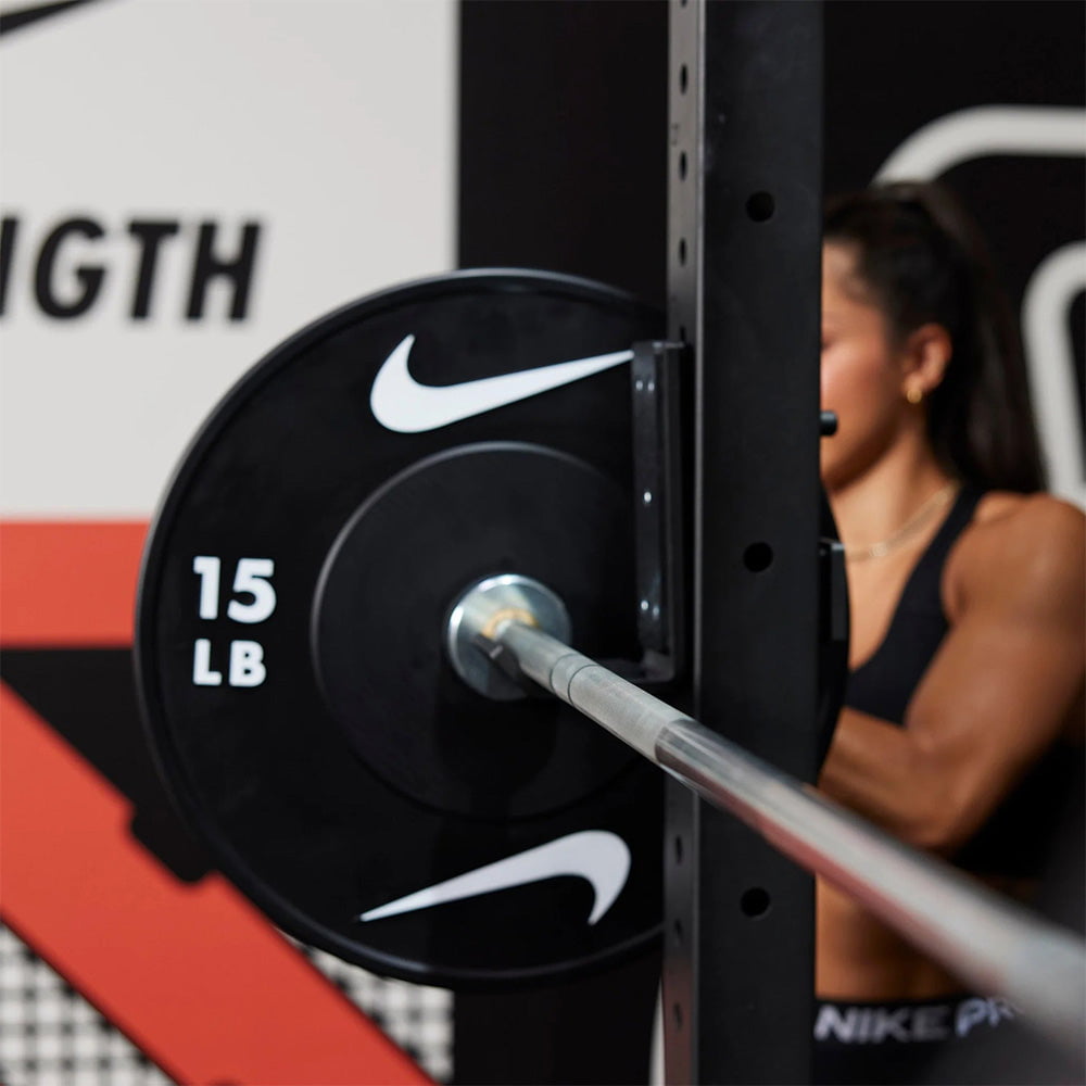 Nike Strength Chrome Swoosh Barbell - 15 KG