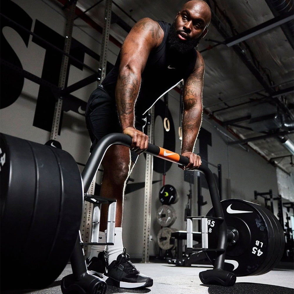 Nike Strength Open Trap Bar – Black / Orange