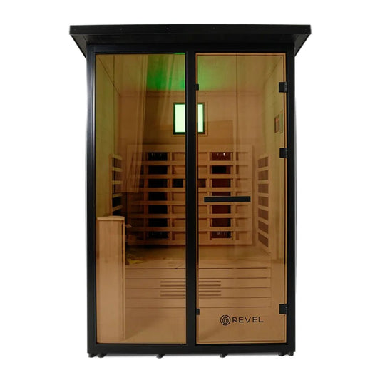 Revel Saunas Eclipse - 2 Person Full Spectrum Infrared Cabin Sauna