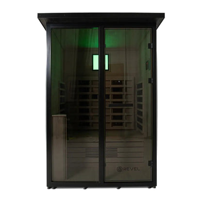 Revel Saunas Eclipse - 2 Person Full Spectrum Infrared Cabin Sauna
