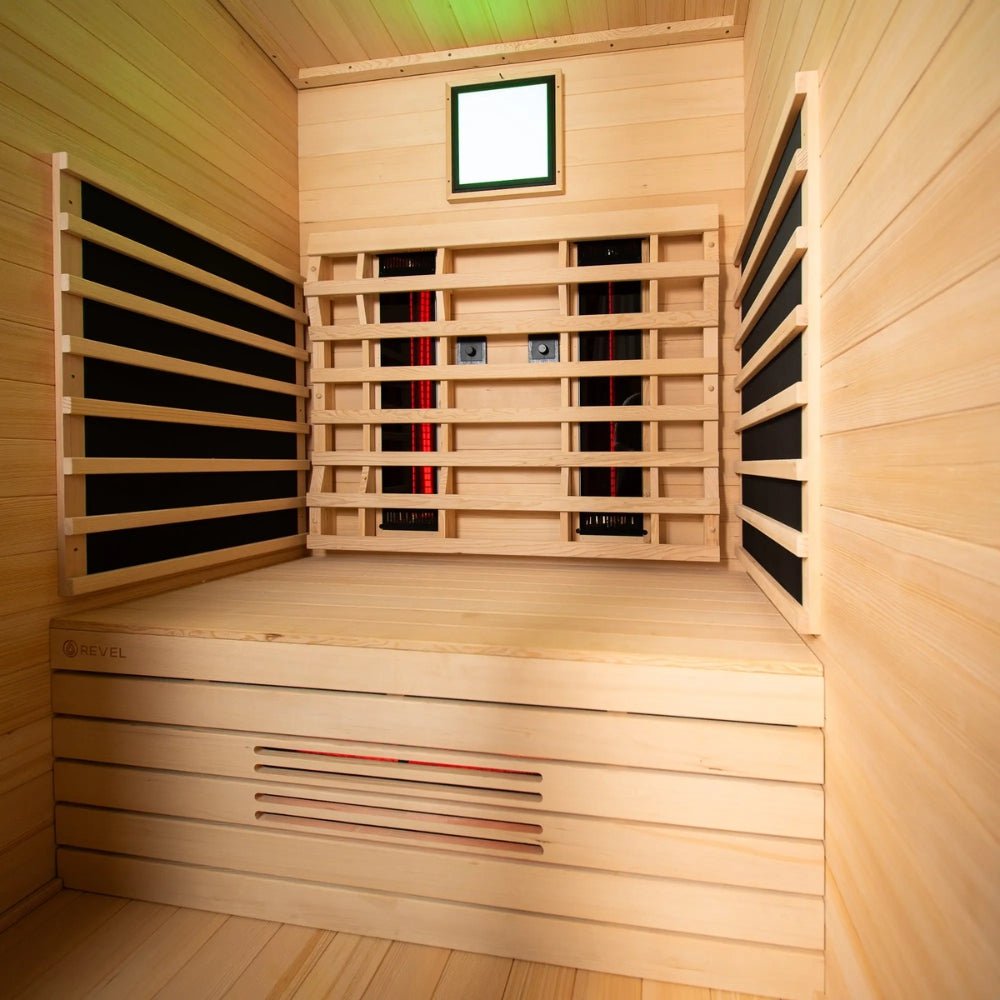 Revel Saunas Eclipse - 2 Person Full Spectrum Infrared Cabin Sauna