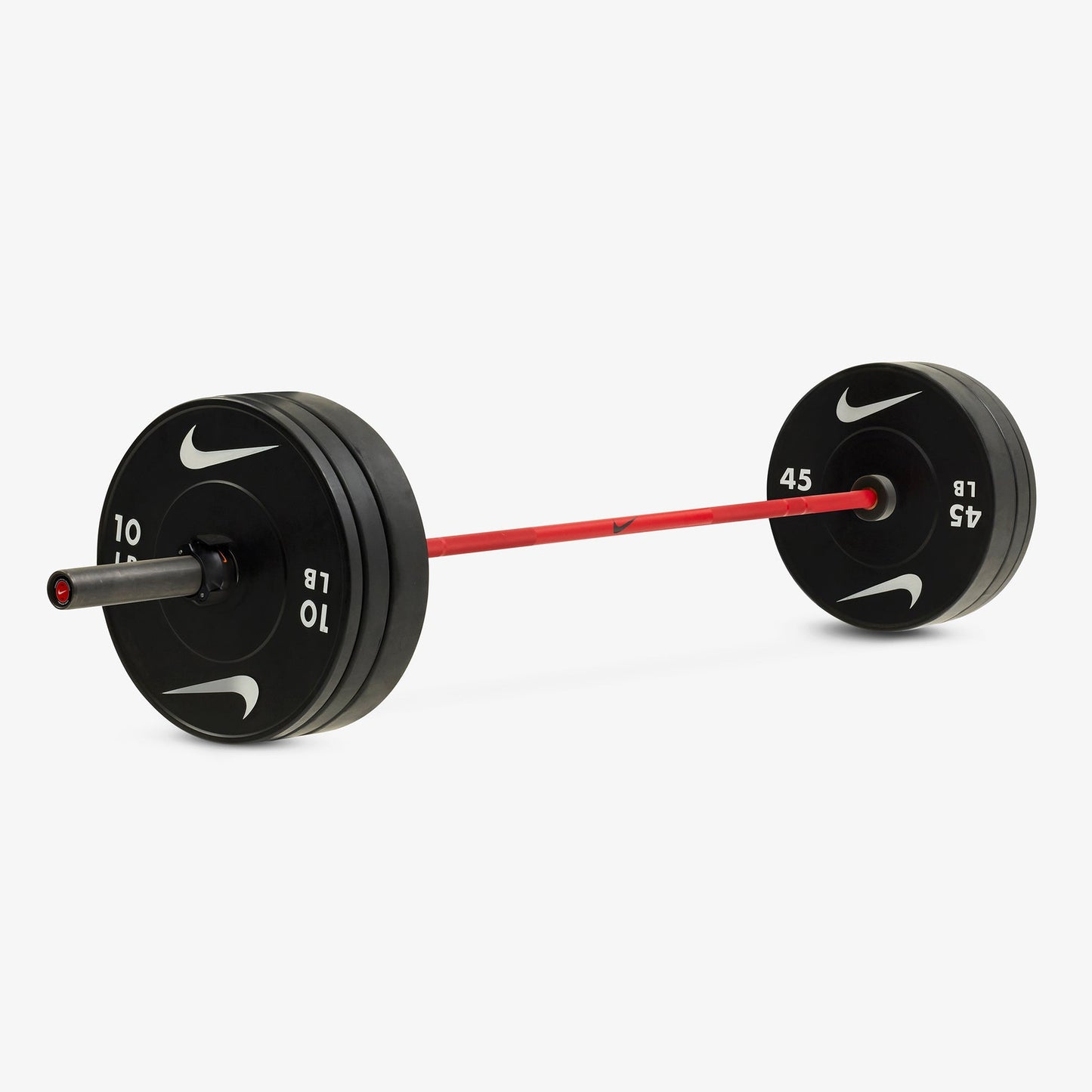 Nike Strength Barbell and Rubber Plate Set