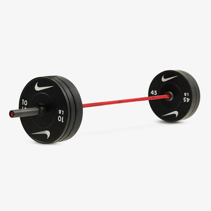 Nike Strength Barbell and Rubber Plate Set