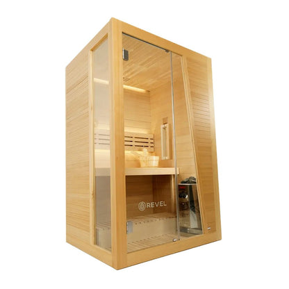 Revel Saunas Tampere - 2 Person Traditional Finnish Sauna with Step