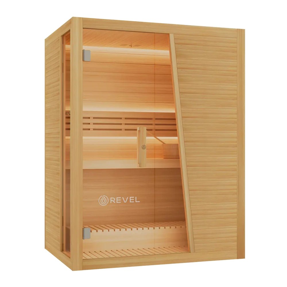 Revel Saunas Tampere - 3 Person Traditional Finnish Sauna with Step