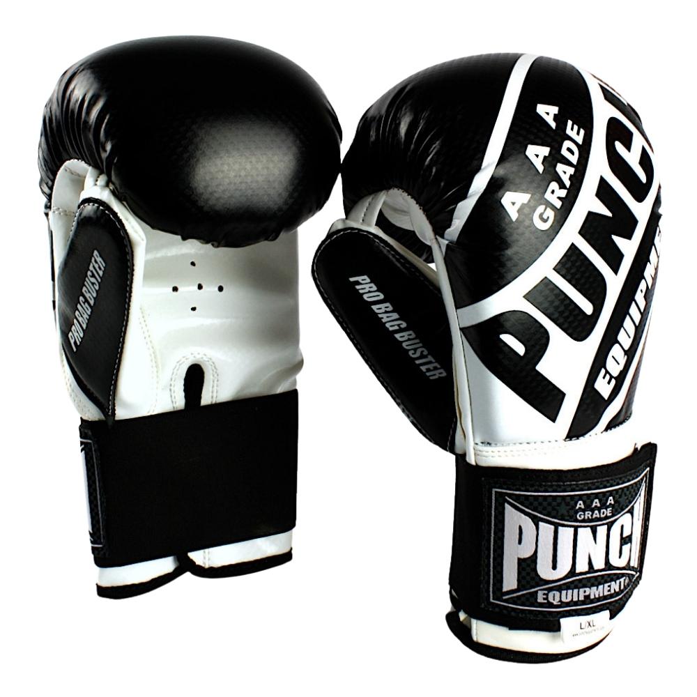 PUNCH Equipment Pro Bag Busters® Commercial Boxing Mitts - Black / White