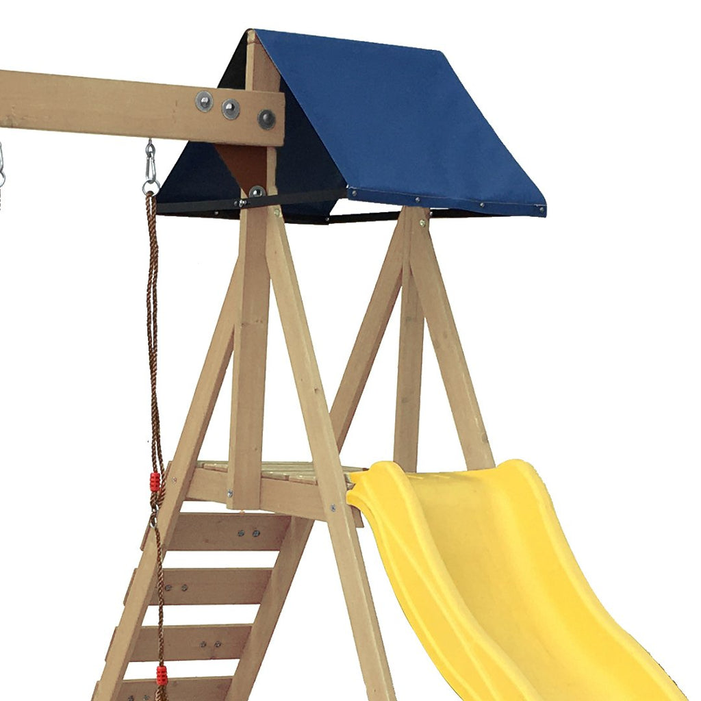 WonderFit Kids Swing Set with Climbing Frame