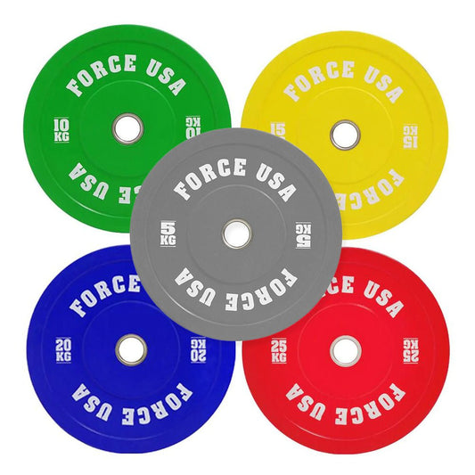 Force USA Pro Grade Coloured Bumper Plates (Sold individually)