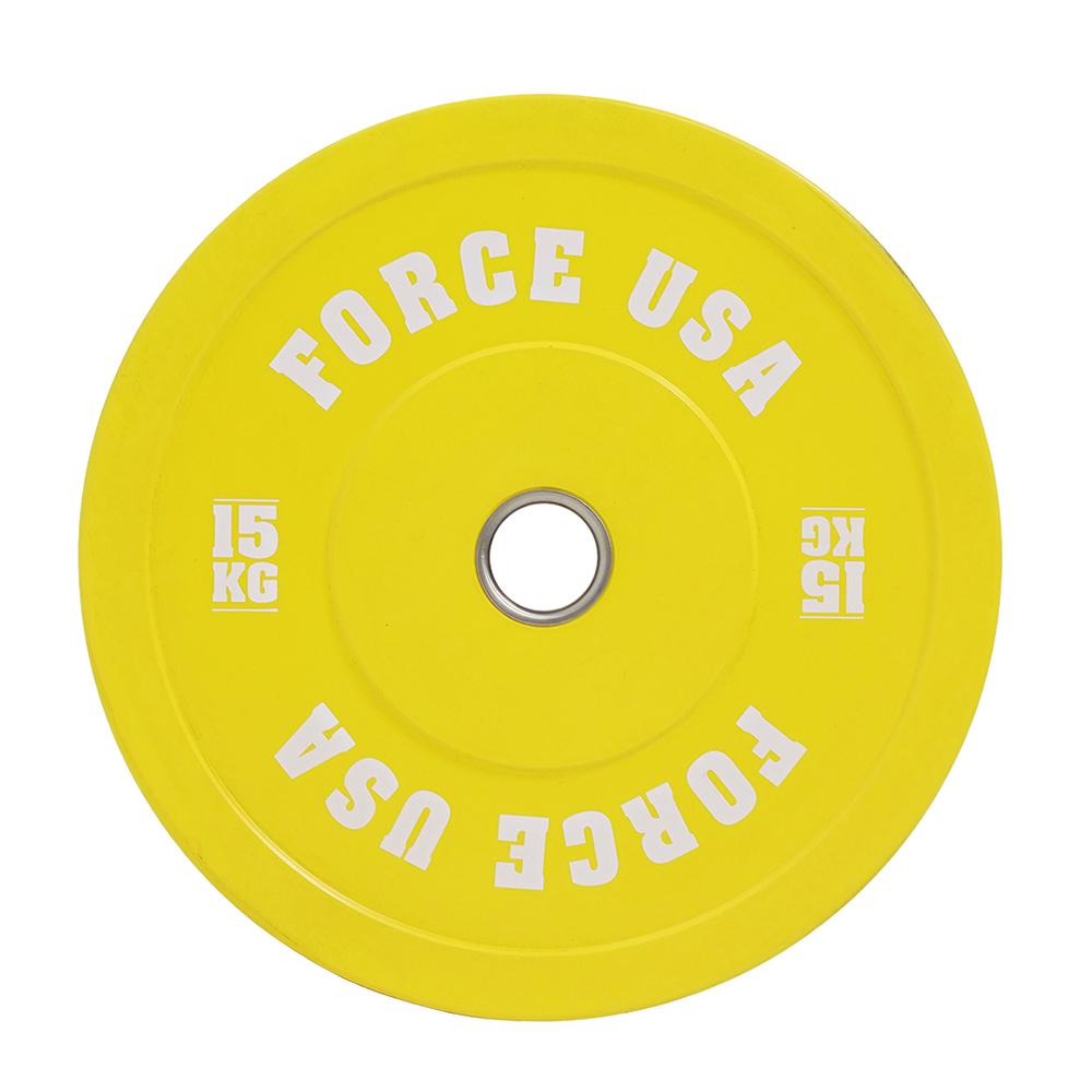 Force USA Pro Grade Coloured Bumper Plates (Sold individually)