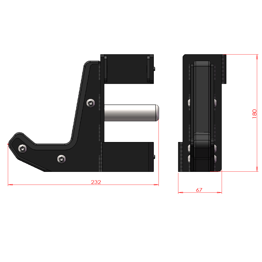 Force USA Deluxe J-Hooks (Pair)